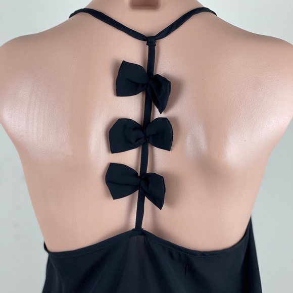 SweatyRocks  Black Bow Tank - Picture 9 of 14